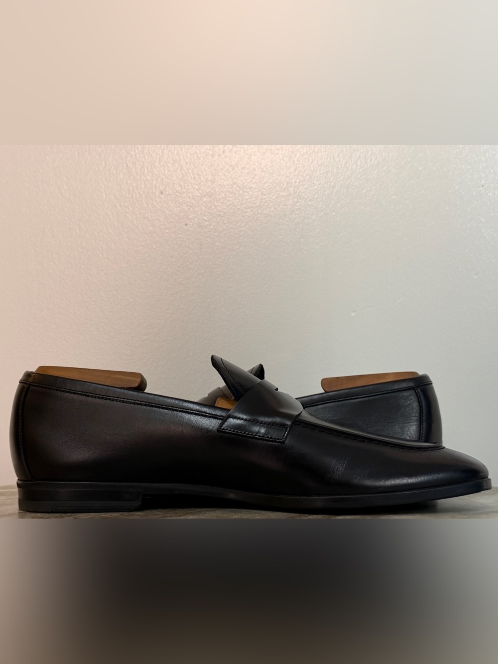 TOM FORD LEATHER PENNY LOAFER SLPIPPER DRESS SHOES 9 BLACK  $1800 MOCCASIN - Picture 6 of 13